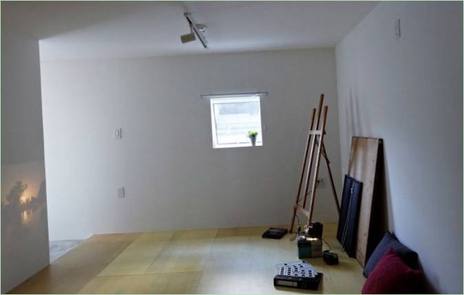 Interno di uno studio d'arte nella Casa Hiyoshi