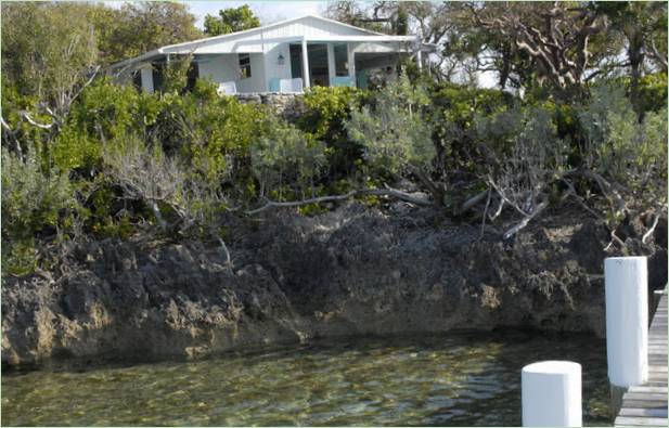 L'esterno di una casa privata sull'isola