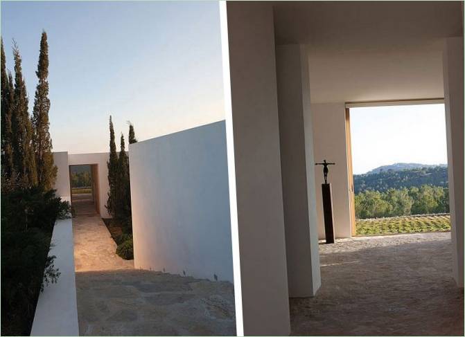 Interno di un cottage delle Baleari