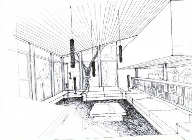 Interni in legno di una casa a York Bay di Paul Rolfe Architects, Nuova Zelanda