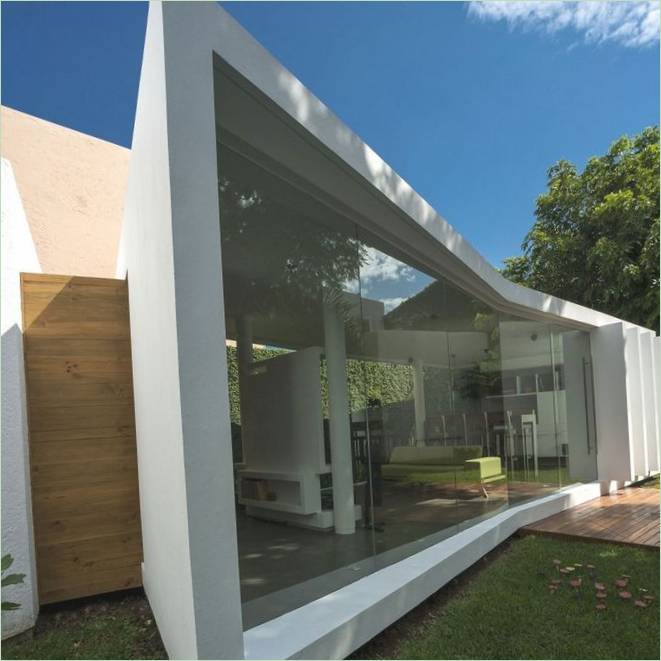 Terrazza in vetro di design in Messico