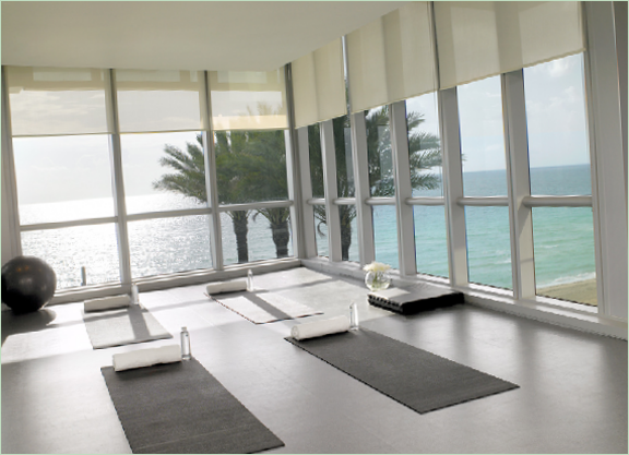 Sala fitness nel complesso residenziale Jade Ocean