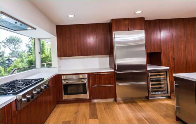 Foto dell'interno di una casa di lusso in California