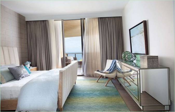 Arredamento per boudoir in grigio bluastro
