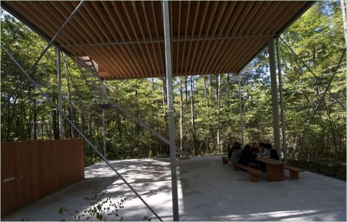 L'interno della casa nella foresta