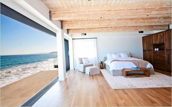 La camera da letto della casa al mare