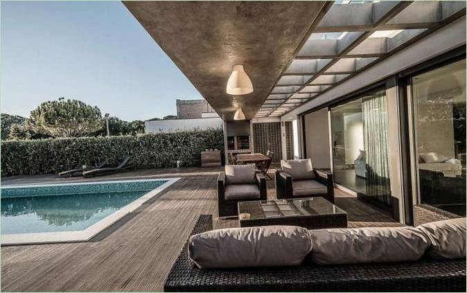 Area lounge sulla terrazza