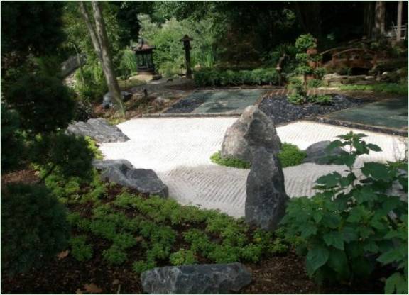 Progettazione del paesaggio del giardino in stile giapponese