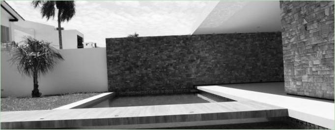 Architettura suburbana minimalista