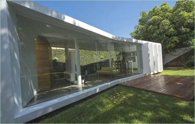 Terrazza in vetro di design in Messico