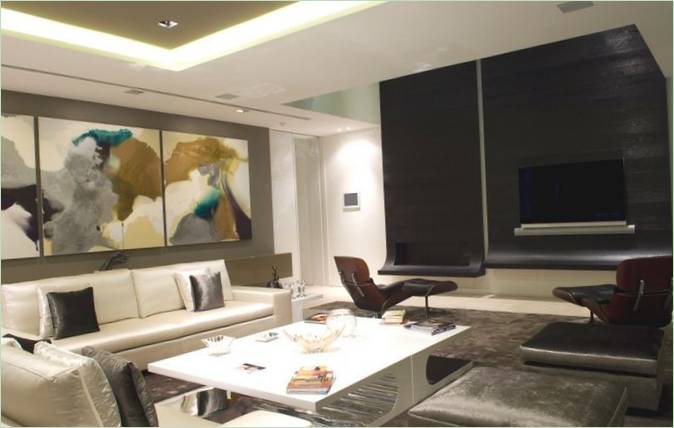 Interno della residenza familiare Marmol&Bamboo House a Madrid