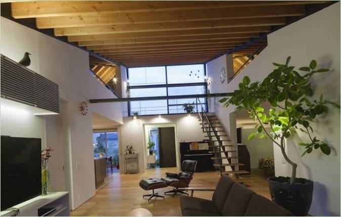 Design degli interni di una casa di campagna a Ibaraki