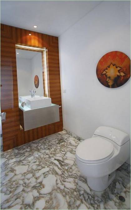 Design del bagno Casa Patio in Perù