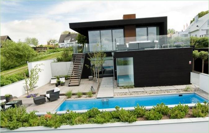 La villa Nilsson su due piani in Svezia
