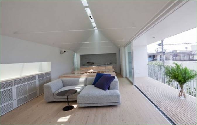 L'interno di una casa a Tokyo