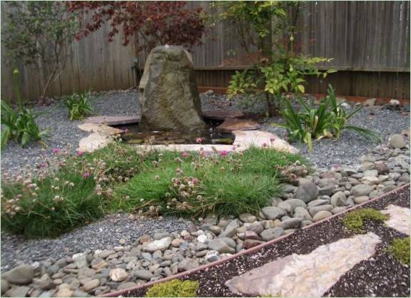 Paesaggio del giardino in stile giapponese