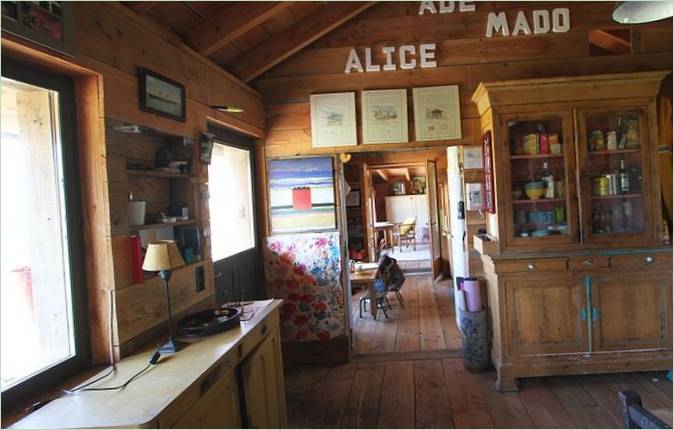 Interno di una casa di campagna in Francia