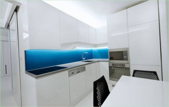 Appartamento bianco interior design