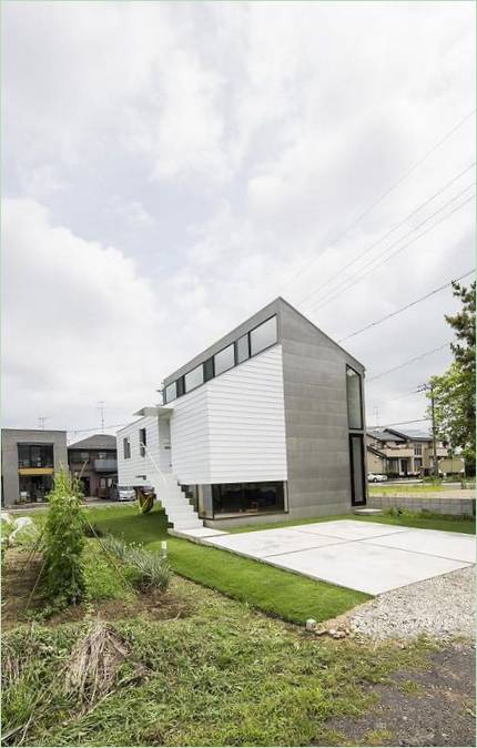 L'esterno della residenza Kawate a Gifu
