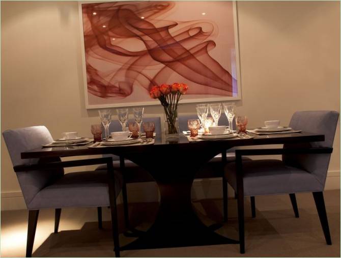 Quadro astratto all'interno della sala da pranzo dell'Hans Place