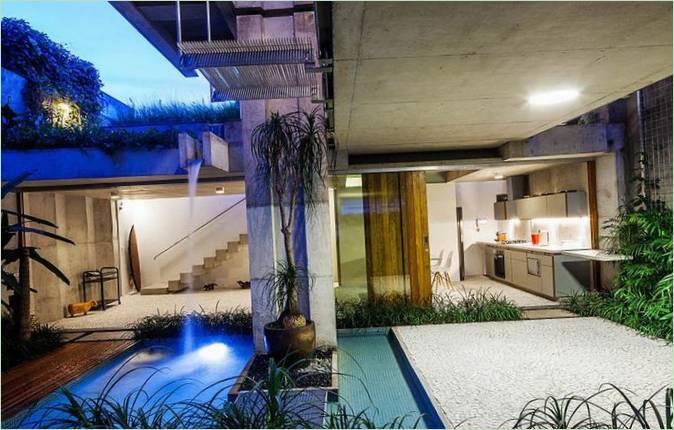 Un cortile paesaggistico