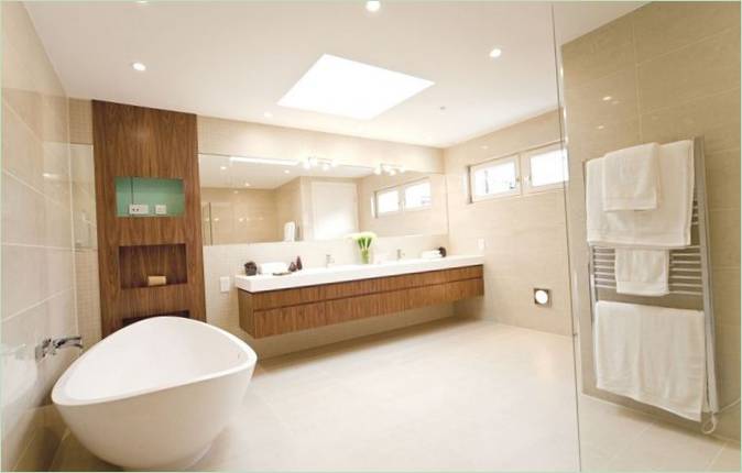 Il lussuoso bagno della residenza di Glentham Road in Inghilterra