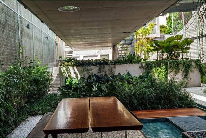 Giardino con verde