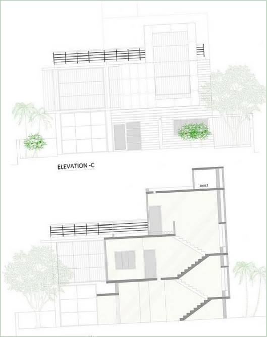 Schema della casa ecologica La casa verde