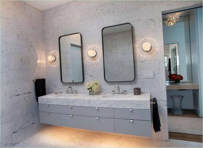 Un bagno dal design sorprendente
