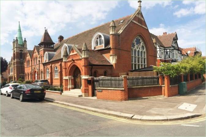 L'esterno degli appartamenti Church Conversion a Londra