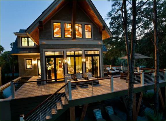 Illuminazione serale della HGTV Dream House 2013