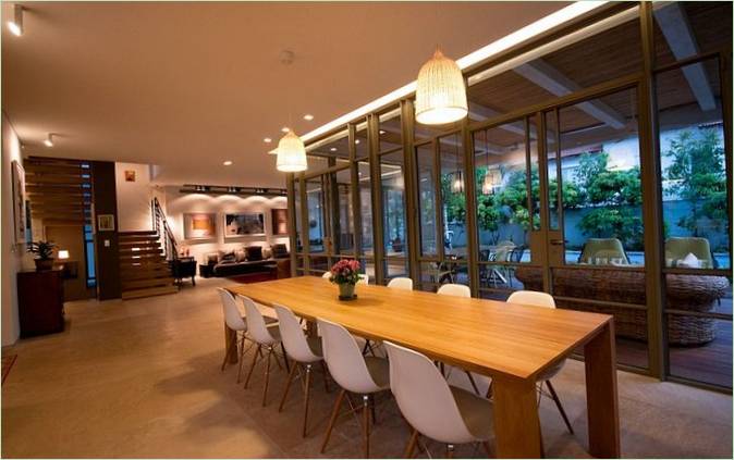 Design degli interni di una sala da pranzo