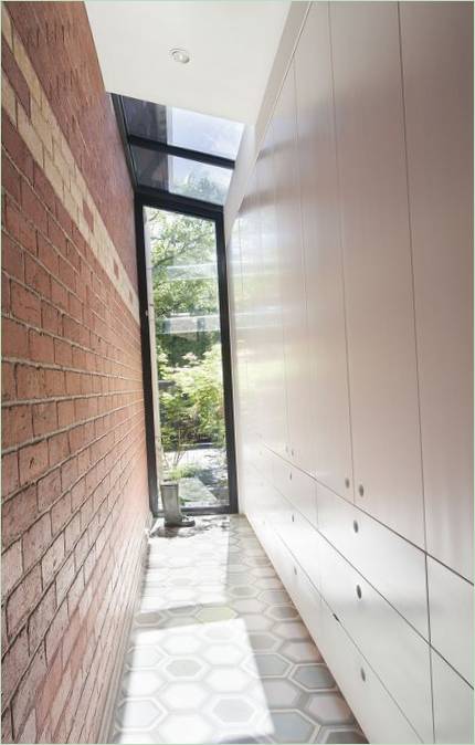 Design degli interni del salone della St Kilda East House