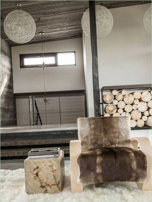 Interior design di una casa di campagna nel Wyoming, USA