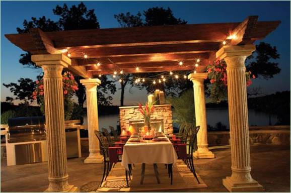 Progetto di pergola per giardino