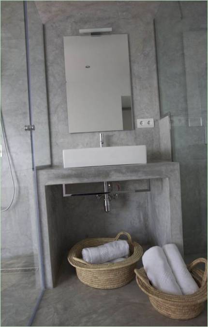 Interno del bagno con doccia