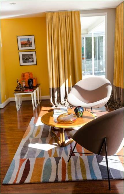 Design degli interni di un cottage in California