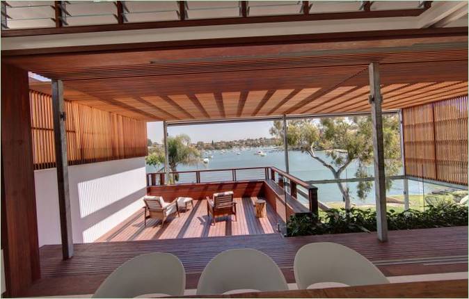 Interno del residence Tennyson Point con piscina a Sydney, Australia