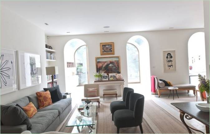 Design del soggiorno presso Hyde Park House a Londra
