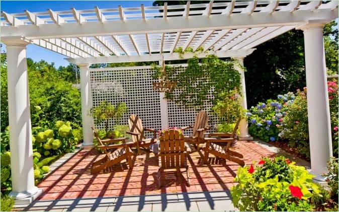 Design della pergola da giardino