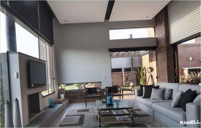 La moderna casa di Casa Hoff a Rio Grande, Brasile