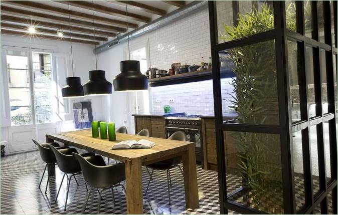 Interno dell'appartamento Living by the Market a Barcellona