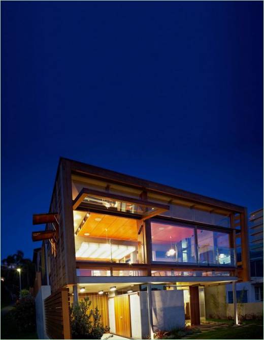 Gli interni lussuosi e moderni della Freshwater House con una splendida vista, Sydney, Australia