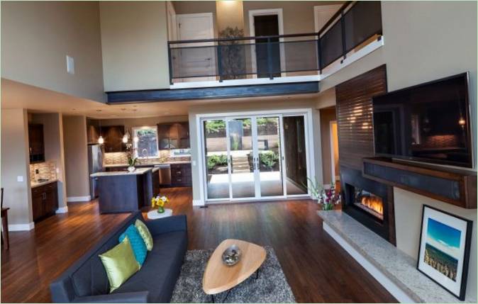 Soggiorno della casa di campagna Crest Meadows Residence negli USA