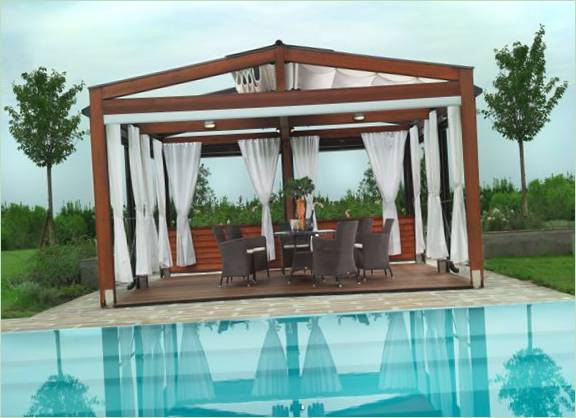 Design della pergola da giardino