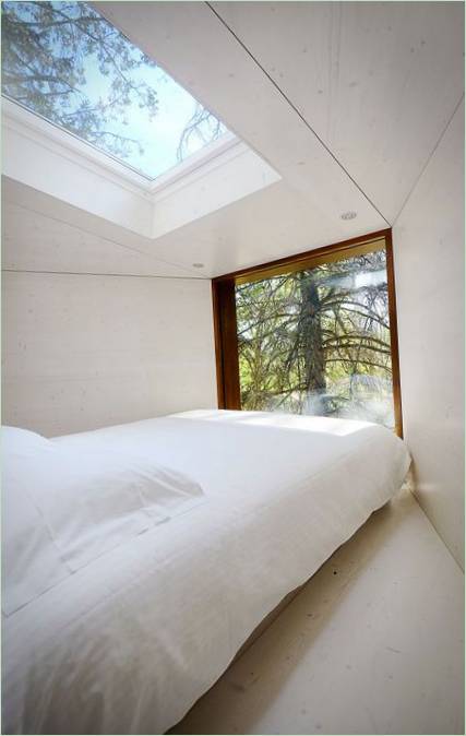 L'interno di una casa in legno in Portogallo