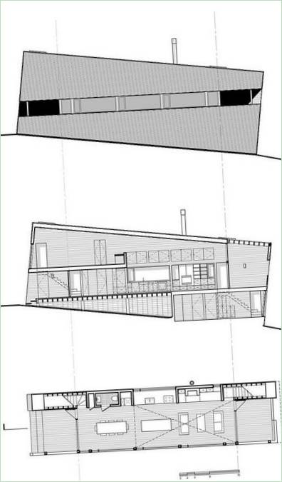 Schemi di una casa scorrevole in Canada