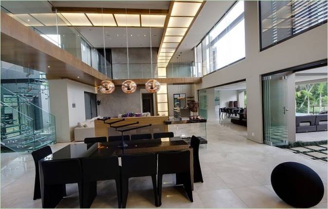 Design degli interni della residenza House SED in Sudafrica