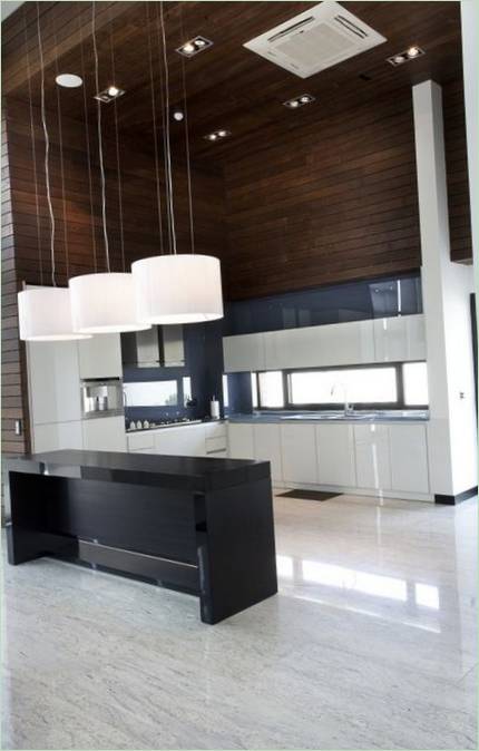 Design degli interni della cucina moderna