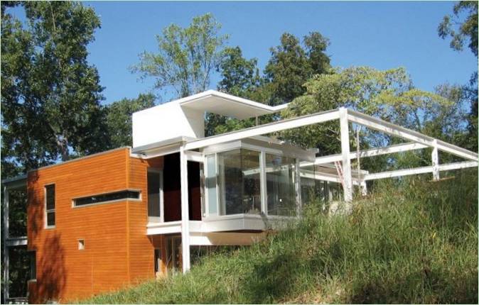 L'esterno di una residenza a Raleigh